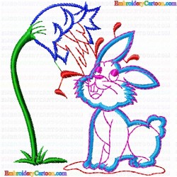 Rabbits 35 Embroidery Design