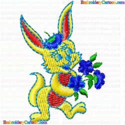 Rabbits 42 Embroidery Design