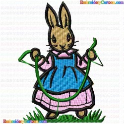 Rabbits 4 Embroidery Design