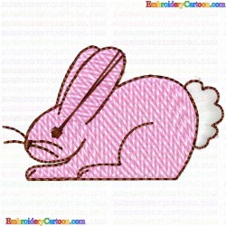 Rabbits 50 Embroidery Design