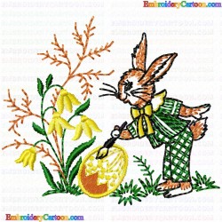 Rabbits 58 Embroidery Design