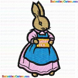 Rabbits 5 Embroidery Design