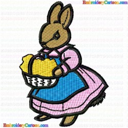 Rabbits 6 Embroidery Design