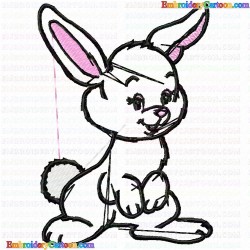 Rabbits 83 Embroidery Design