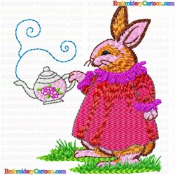 Rabbits 87 Embroidery Design