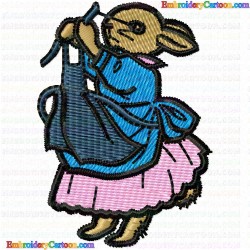 Rabbits 8 Embroidery Design