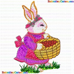 Rabbits 97 Embroidery Design