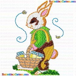 Rabbits 99 Embroidery Design