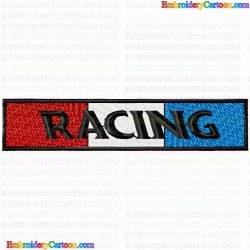 Race Banner 15 Embroidery Design