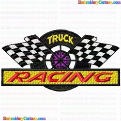 Race Banner 16 Embroidery Design