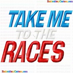 Race Banner 7 Embroidery Design