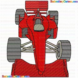 Race Cars 12 Embroidery Design