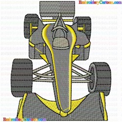 Race Cars 13 Embroidery Design