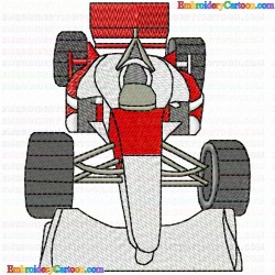 Race Cars 16 Embroidery Design