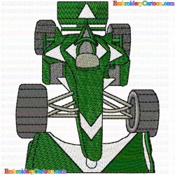 Race Cars 18 Embroidery Design