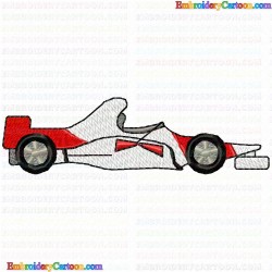 Race Cars 23 Embroidery Design