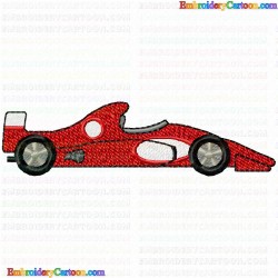 Race Cars 24 Embroidery Design