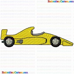 Race Cars 25 Embroidery Design