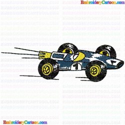 Race Cars 2 Embroidery Design