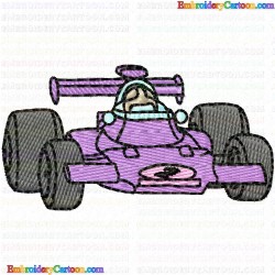 Race Cars 31 Embroidery Design