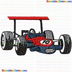 Race Cars 7 Embroidery Design