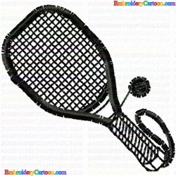 Racket 12 Embroidery Design