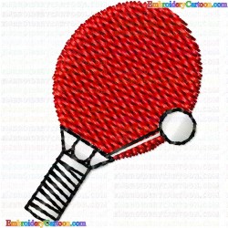 Racket 13 Embroidery Design