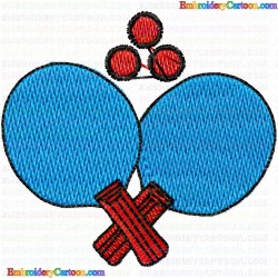 Racket 7 Embroidery Design