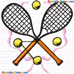 Racket 9 Embroidery Design