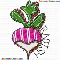 Radish 1 Embroidery Design