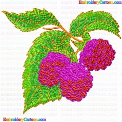 Raspberry 3 Embroidery Design