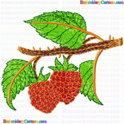 Raspberry 4 Embroidery Design