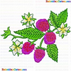 Raspberry 6 Embroidery Design