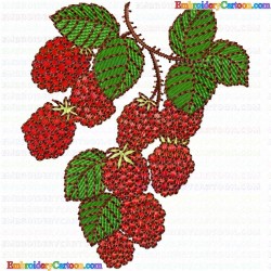 Raspberry 7 Embroidery Design