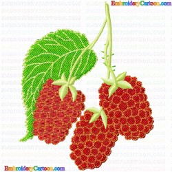 Raspberry 8 Embroidery Design