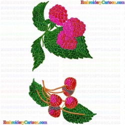 Raspberry 9 Embroidery Design