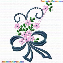 Ribbions and Bows 19 Embroidery Design