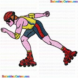 Roller derby 1 Embroidery Design