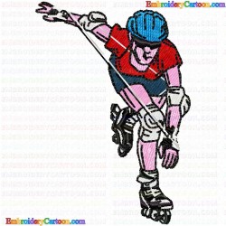 Roller derby 2 Embroidery Design