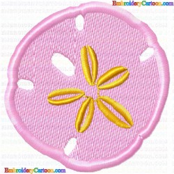 Sand Dollar 1 Embroidery Design