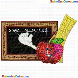 School 22 Embroidery Design