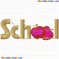 School 5 Embroidery Design