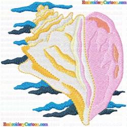 SeaShell 121 Embroidery Design