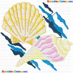 SeaShell 122 Embroidery Design