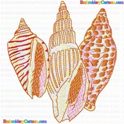 SeaShell 156 Embroidery Design