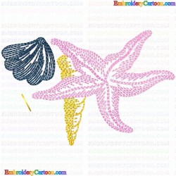 SeaShell 30 Embroidery Design