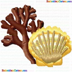 SeaShell 3 Embroidery Design