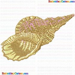 SeaShell 4 Embroidery Design