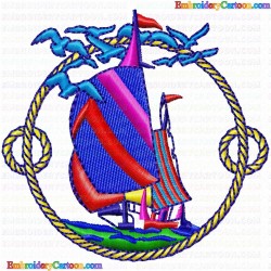 Sea 101 Embroidery Design