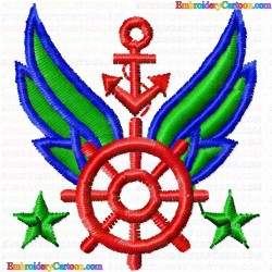 Sea 50 Embroidery Design